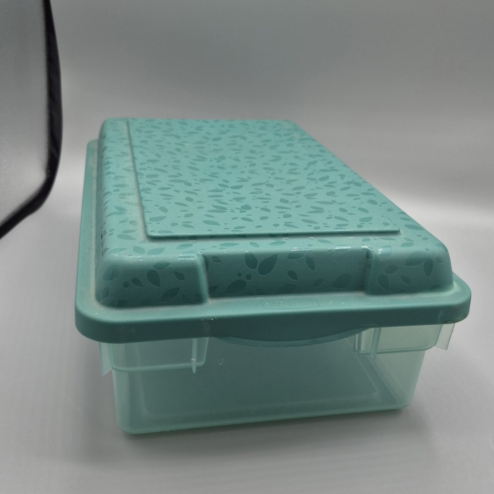 Vintage Rubbermaid Green 0286 High Top‎ Storage Box